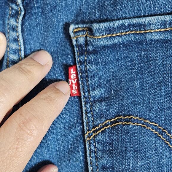 Levi’s 720 High Rise Super Skinny Women’s Jeans Size 29 Blue Stretch Denim Y2K - Picture 8 of 12